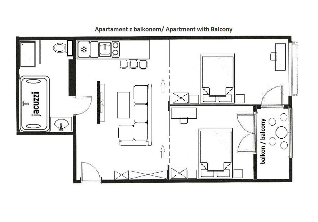 Jacuzzii Apartment Krasków Exterior foto